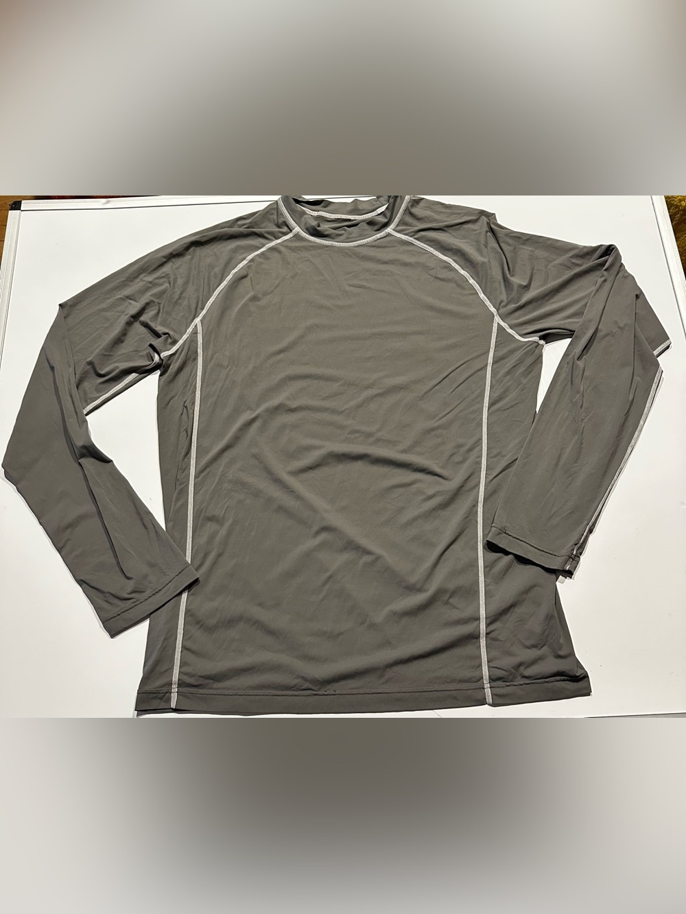 Eastern Mountain sports EMS Hiking long sleeve base layer Men's Sz Large Gray